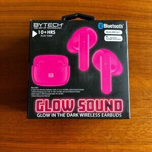 BYTECH Glow Sound Bluetooth Earbuds NWT
